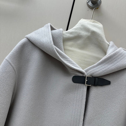 HERMES 26S CASHMERE HOODED JACKET 843