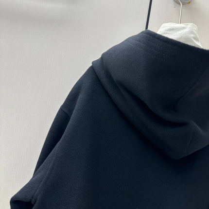 HERMES 26S CASHMERE HOODED JACKET 842