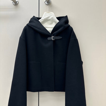 HERMES 26S CASHMERE HOODED JACKET 842
