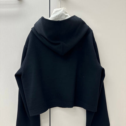 HERMES 26S CASHMERE HOODED JACKET 842