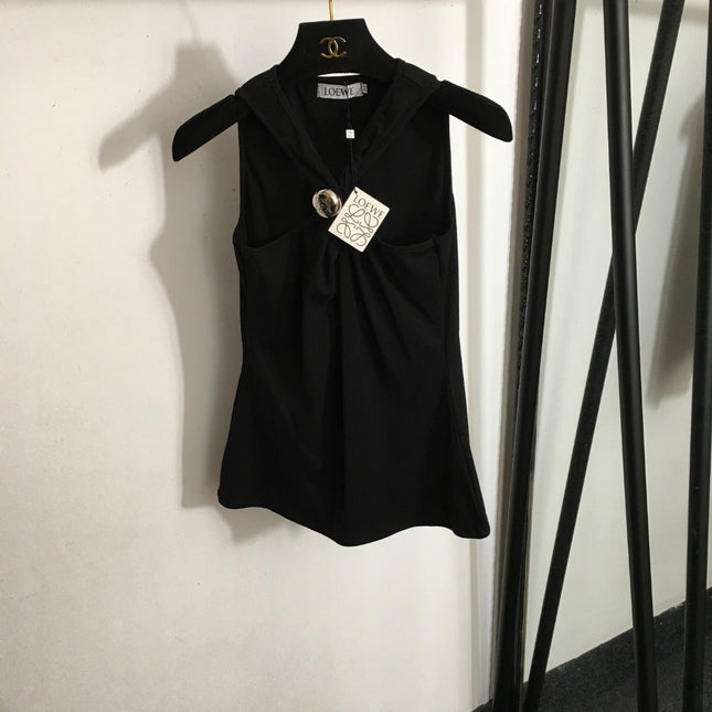 LOEWE 26S HALTER NECK SLEEVELESS TOP 377